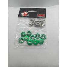 Bisiklet Dünyam Scooter Yeşil Renkli Jdm Vida Pul Seti 10 Lupaket