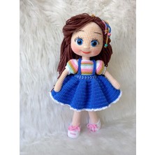 Blue Beauty Bebek Amigurumi Organik Oyuncak