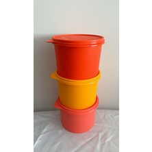Tupperware Silindir Saklama Kabı 3lü