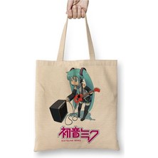 Toyaso Hatsune Miku Bez Çanta Uzun Saplı Bez Çanta Uzun Saplı Sevgiliye Arkadaşa Hediye