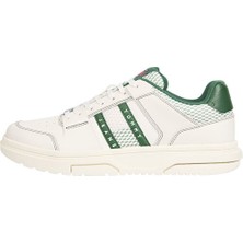 Tommy Hilfiger Erkek Yeşil Düşük Bilekli Spor Ayakkabı