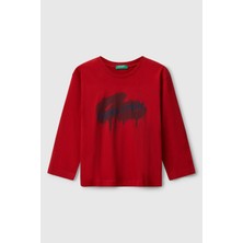 United Colors Of Benetton Erkek Çocuk Uzun Kol Tshirt 10JZ 1/6 Yaş
