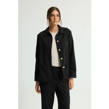 Love My Body Önden Düğmeli Ceket Siyah 119L9684000