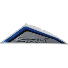Qj SRK125R Grenaj Üst Stıcker  Maviı/siyah Sağ