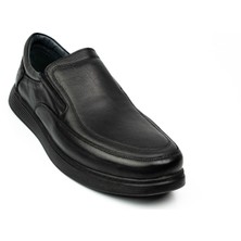 Babalı 2023 Restfull Siyah Deri Mokesen Erkek Günlük Ayakkabı