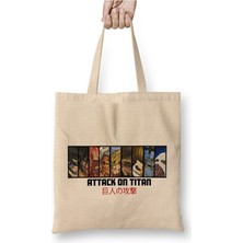 Toyaso Attack On Titan Bez Çanta Uzun Saplı Alışveriş Çantası Plaj Çantası