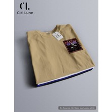 Nevermind Unisex BEAUTY Özel Tasarım - Oversize Tişört Bej