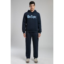 Lee Cooper Greg Erkek Kapüşonlu Sweatshirt Koyu Lacivert