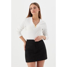 Shopping Shop Süet Etek Sıyah