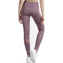 Cervus Kadın Spor Tayt Yüksek Bel Tül Detaylı Esnek Yapı ile Şık ve Fonksiyonel