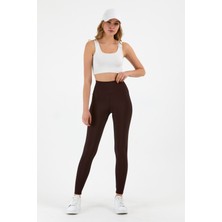 Push Up Sıkılaştırıcı Tayt Kahve