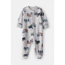 Carter's Erkek Bebek Gri Polar Tulum