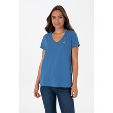 U.s. Polo Assn. Kadın Indigo Tişört 50320026-VR028
