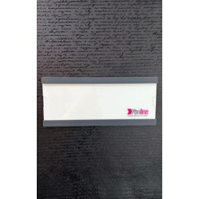 Yönline Kurumsal Logolu Kapı Isimliği Antrasit Pleksi Değiştirilebilir Kolay Kullanım Kendinden Yapışkanlı
