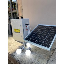 Uygun GECE SENSÖRLÜ Taşınabilir Güneş Panelli Akülü Hıgh Power Işık-Telefon Şarj Istasyonu