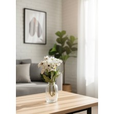 Minimal Çizgi Desenli Cam Vazo