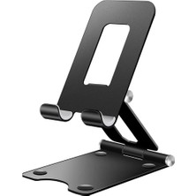 kzy mobilyal Powermaster A30 Masaüstü Metal Telefon Stand Tutacağı Çift Eksenli Katlanabilir