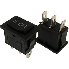 Intercom Yükseltici Anahtarı Mini Işıksız 3 Konumlu Yaylı Anahtar (ON-OFF-ON)