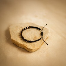 Tuffy Design Kaplangözü Doğal Taş Makrome Örgülü Bileklik