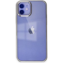 MiraLive iPhone 12 Kılıf Element Silikon - Gümüş (K95)