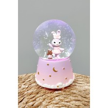 Fantastik Store Tavşan Pilli Müzikli Işıklı Kar Küresi (Orta Boy)