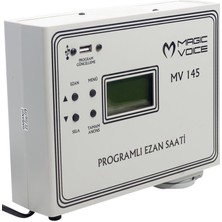 Magicvoice MV-145 3 Hocalı Programlı Duvar Tipi Ezan Saati