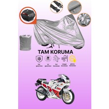 Dokaca Gri Arka Çanta Uyumlu Yamaha Fzr 250 Uyumlu Motor Brandası, Koruyucu Örtü
