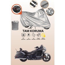 Dokaca Gri Arka Çanta Uyumlu Honda Goldwing F6B Uyumlu Motor Brandası, Koruyucu Örtü