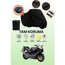 Dokaca Siyah Arka Çanta Uyumlu Kawasaki Zx-12 R Uyumlu Motosiklet Brandası, Koruyucu Örtü