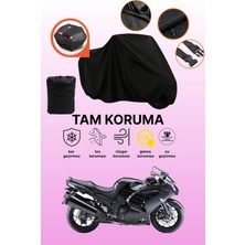 Dokaca Siyah Arka Çanta Uyumlu Kawasaki Zzr 1400 Abs Uyumlu Motosiklet Brandası, Koruyucu Örtü
