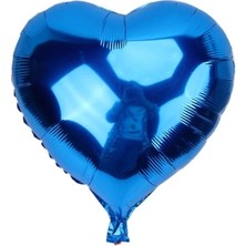 BYZM Mavi Kalp Folyo Balon 45 Cm.