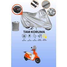 Dokaca Gri Arka Çanta Uyumlu Rks Premium 125 Uyumlu Motor Brandası, Koruyucu Örtü