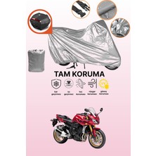 Dokaca Gri Arka Çanta Uyumlu Yamaha Fz 1 Uyumlu Motor Brandası, Koruyucu Örtü