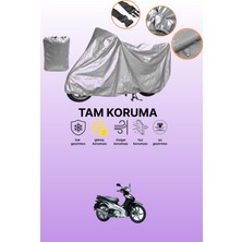 Dokaca Gri Honda Wave 110 Uyumlu Motosiklet Brandası, Koruyucu Örtü, Motor Branda