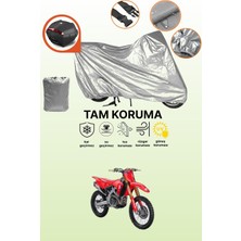 Dokaca Gri Arka Çanta Uyumlu Honda Crf 250 Uyumlu Motor Brandası, Koruyucu Örtü