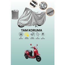 Dokaca Gri Kuba Twister 50 Uyumlu Motosiklet Brandası, Koruyucu Örtü, Motor Branda