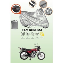Dokaca Gri Arka Çanta Uyumlu Mondial 100 Masti Uyumlu Motor Brandası, Koruyucu Örtü
