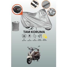 Dokaca Gri Arka Çanta Uyumlu Mondial 125 Znu I Uyumlu Motor Brandası, Koruyucu Örtü