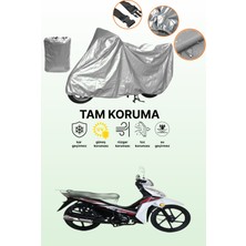 Dokaca Gri Rks Next 50 Uyumlu Motosiklet Brandası, Koruyucu Örtü, Motor Branda