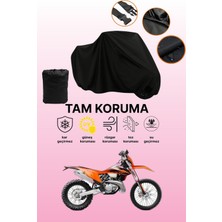 Dokaca Siyah Ktm 250 Exc Tpı Uyumlu Motor Branda, Koruyucu Örtü, Motosiklet Brandası