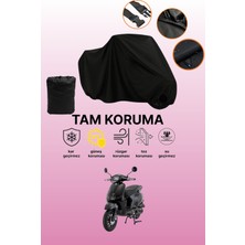 Dokaca Siyah Mondial 50 Wing Uyumlu Motor Branda, Koruyucu Örtü, Motosiklet Brandası