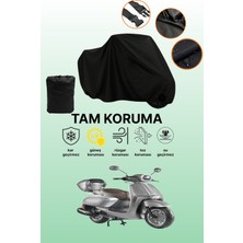 Dokaca Siyah Motolux Americano 125 Uyumlu Motor Branda, Koruyucu Örtü, Motosiklet Brandası