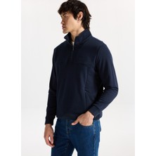 Mustang Dik Yaka Indigo Erkek Sweatshırt M5WM-SWT1509