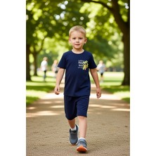 PayBuy Erkek Çocuk Pamuklu Bisiklet Yaka Kısa Kollu T Shirt ve Şort Takımı Kaliteli Şık Rahat