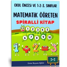 Enine Boyuna Eğitim Çocuklara Matematik Öğreten Kitap (Spiralli)
