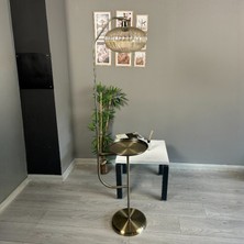 Bamyum Elegant Bal Cam Eskitme Gövde Tepsili Lambader Dekoratif Metal Oturma Odası Çalışma Odası Zemin