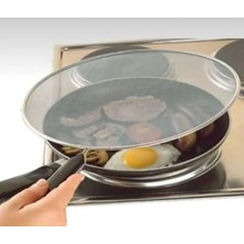 1 Adet Yağ Sıçratmaz Kapak Kızartma Yağ Önleyici Tel Süzgeç