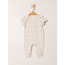 Kidaxi Jakarlı Baskılı Patiksiz Bebek Tulum - 3-24 Ay