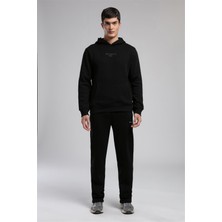 Lee Cooper Videl Erkek Kapüşonlu Sweatshirt Siyah