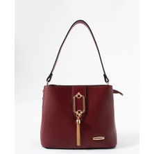 Sanmorris Gold Detaylı 3 Bölmeli Omuz Ve Çapraz Çanta